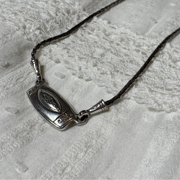 Brighton Jewelry - Brighton necklace silver tone finish heart clasp